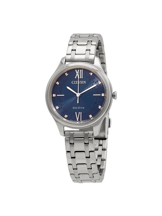 NWT Citizen Eco-Drive Blue Dial Elegant Ladies Watch